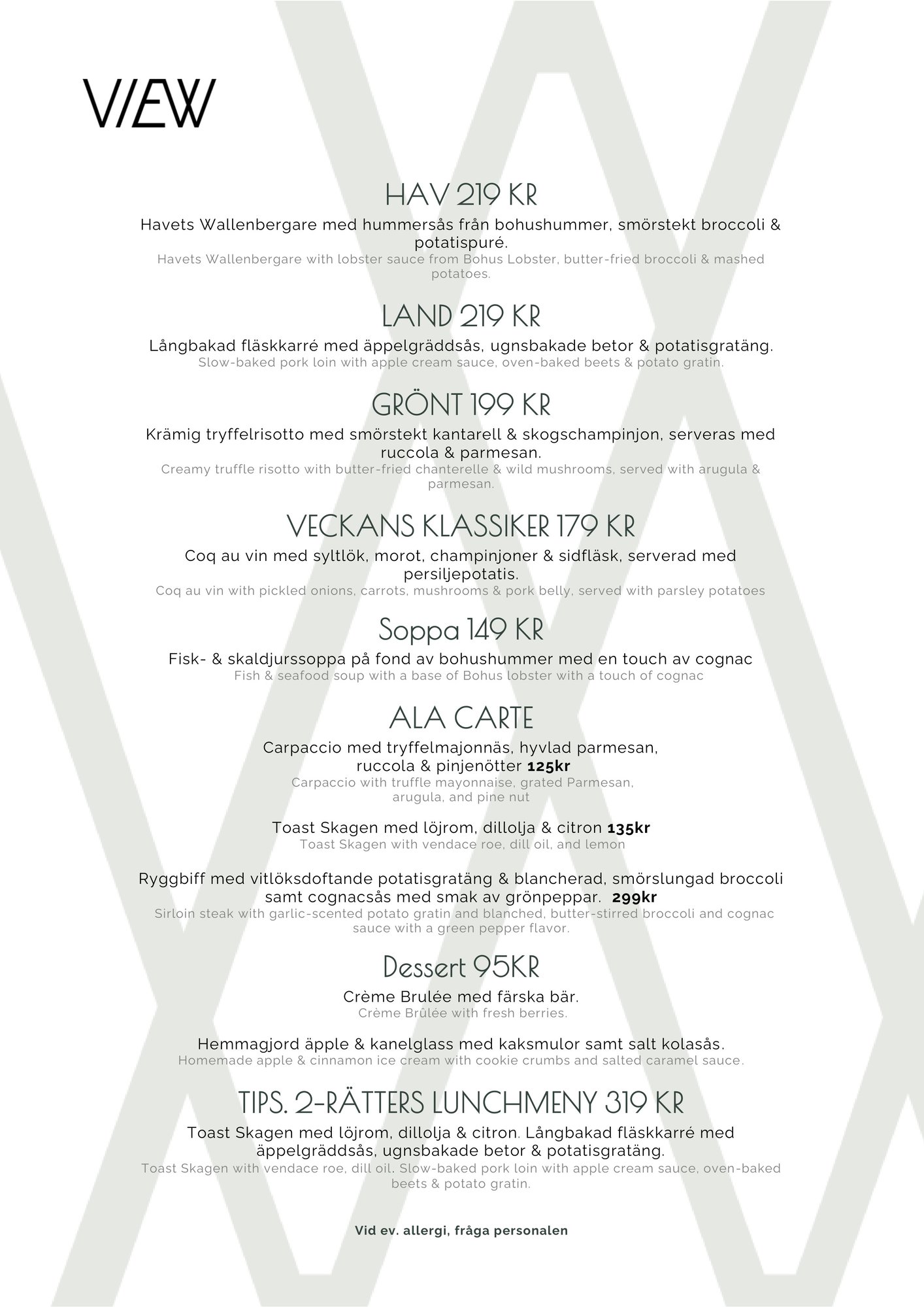 VIEW V.50 mån-tis VIEW V.50 mån-tis